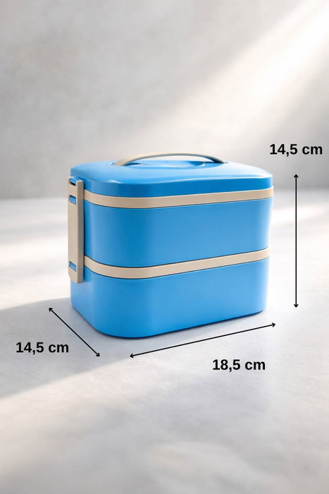 Hermia Caja de almuerzo BU0131 Azul de 1300 ml